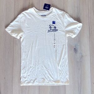 Ford Ivory Short Sleeve Unisex Ford Bronco Tee Shirt Cotton Blend Mens Small NWT